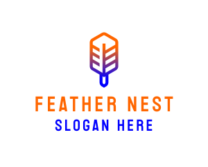 Writing Pen Feather logo