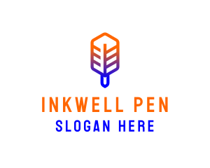 Writing Pen Feather logo