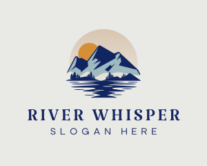 River Mountain Sunset logo