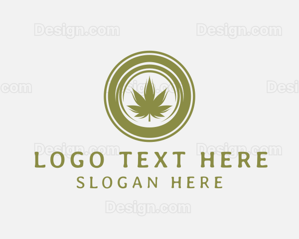 Marijuana Leaf Dispensary Logo