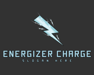 Ice Blue Lightning logo design