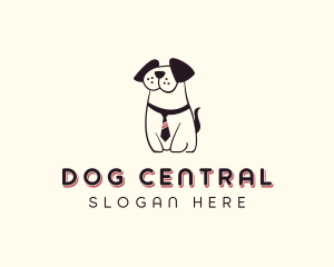 Puppy Dog Necktie logo design