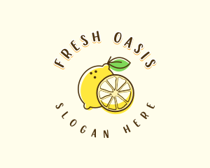 Fresh Citrus Lemon logo design