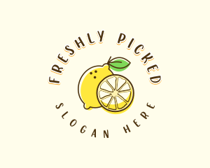 Fresh Citrus Lemon logo design