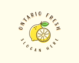 Fresh Citrus Lemon logo design