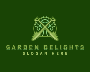 Shovel Vine Plant logo design