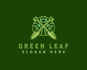 Shovel Vine Plant logo design