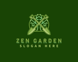 Shovel Vine Plant logo design