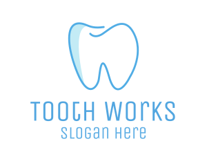 Dental Blue Tooth Dentist logo