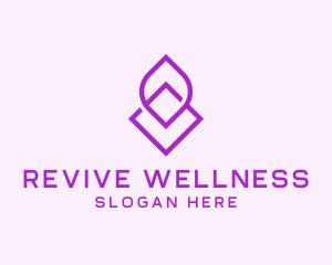 Wellness Center Spa logo design