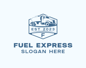 Fuel Truck Transportation logo design