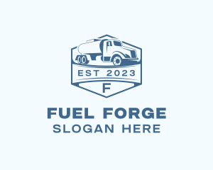 Fuel Truck Transportation logo design