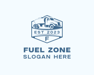 Fuel Truck Transportation logo design