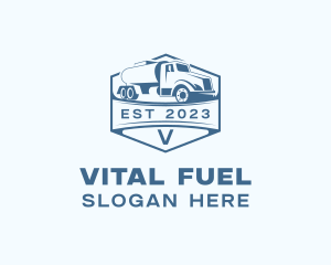 Fuel Truck Transportation logo design