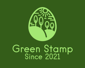 Green Field Egg logo design