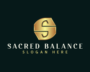 Deluxe Luxury Letter S logo design