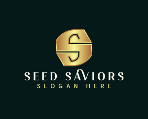 Deluxe Luxury Letter S logo design