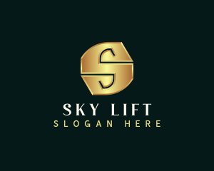 Deluxe Luxury Letter S logo design