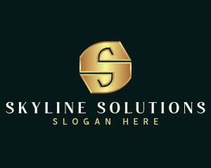 Deluxe Luxury Letter S logo design