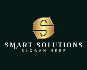 Deluxe Luxury Letter S logo design