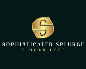 Deluxe Luxury Letter S logo design