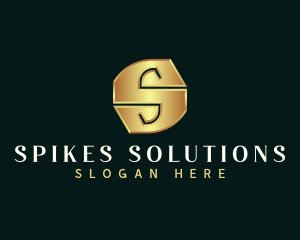 Deluxe Luxury Letter S logo design