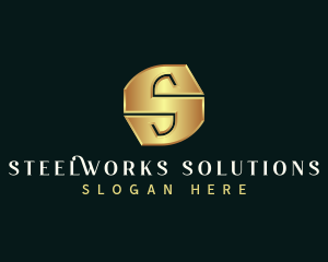 Deluxe Luxury Letter S logo design