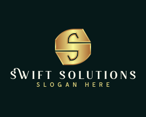 Deluxe Luxury Letter S logo design