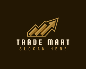 Arrow Graph Trading logo design