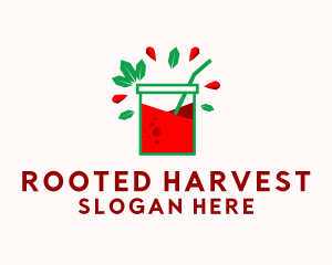 Geometric Red Coolers logo design