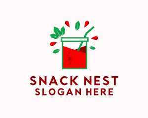 Geometric Red Coolers logo design