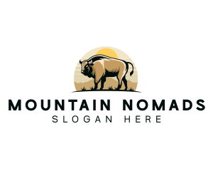 Wild Bison Mountain logo design