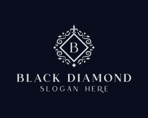 Floral Diamond Ornament logo design