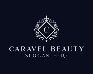 Floral Diamond Ornament logo design