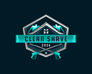 Pressure Washer Cleaning logo design