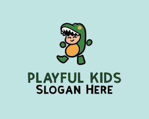 Dinosaur Baby Costume logo design