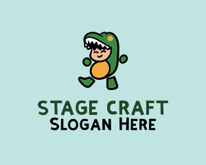 Dinosaur Baby Costume logo design