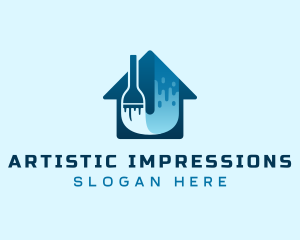 Home Paint Remodeling logo design