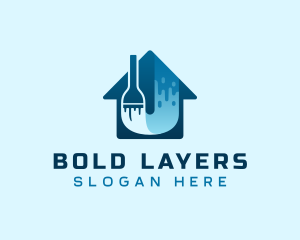 Home Paint Remodeling logo design