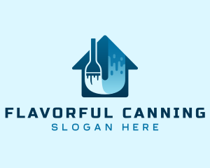 Home Paint Remodeling logo design