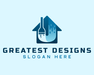 Home Paint Remodeling logo design