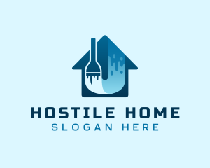 Home Paint Remodeling logo design