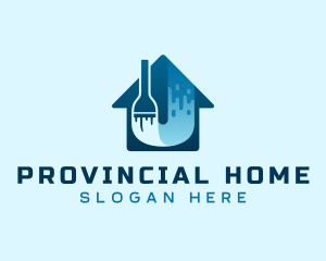 Home Paint Remodeling logo design