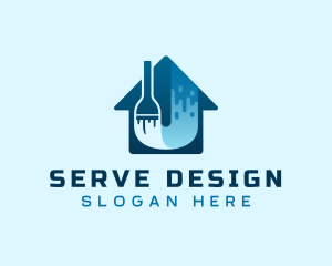 Home Paint Remodeling logo design