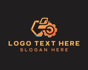 Excavator Machinery Construction logo