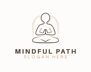 Yoga Meditate Relaxation logo design