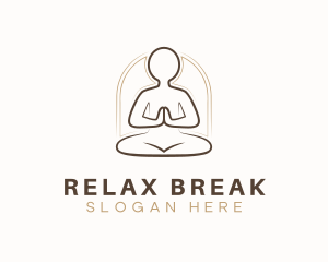 Yoga Meditate Relaxation logo design