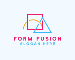 Colorful Geometric Shapes logo design