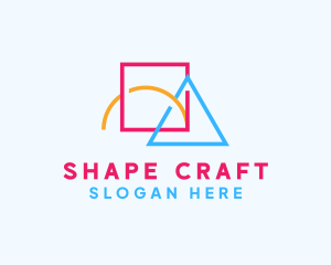 Colorful Geometric Shapes logo design