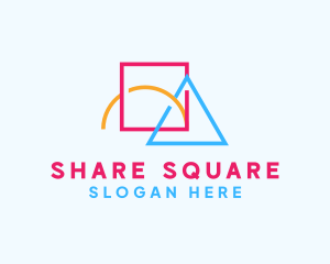 Colorful Geometric Shapes logo design